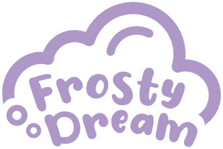 Purple logo on a plain background